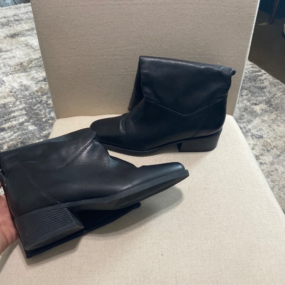 NATURALIZER Leather Black Tall womens boots 9 13” fit 4u system 9m - Picture 12 of 14